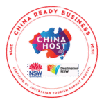 China Ready Business certification badge for NSW tourism and outback hospitality operators.